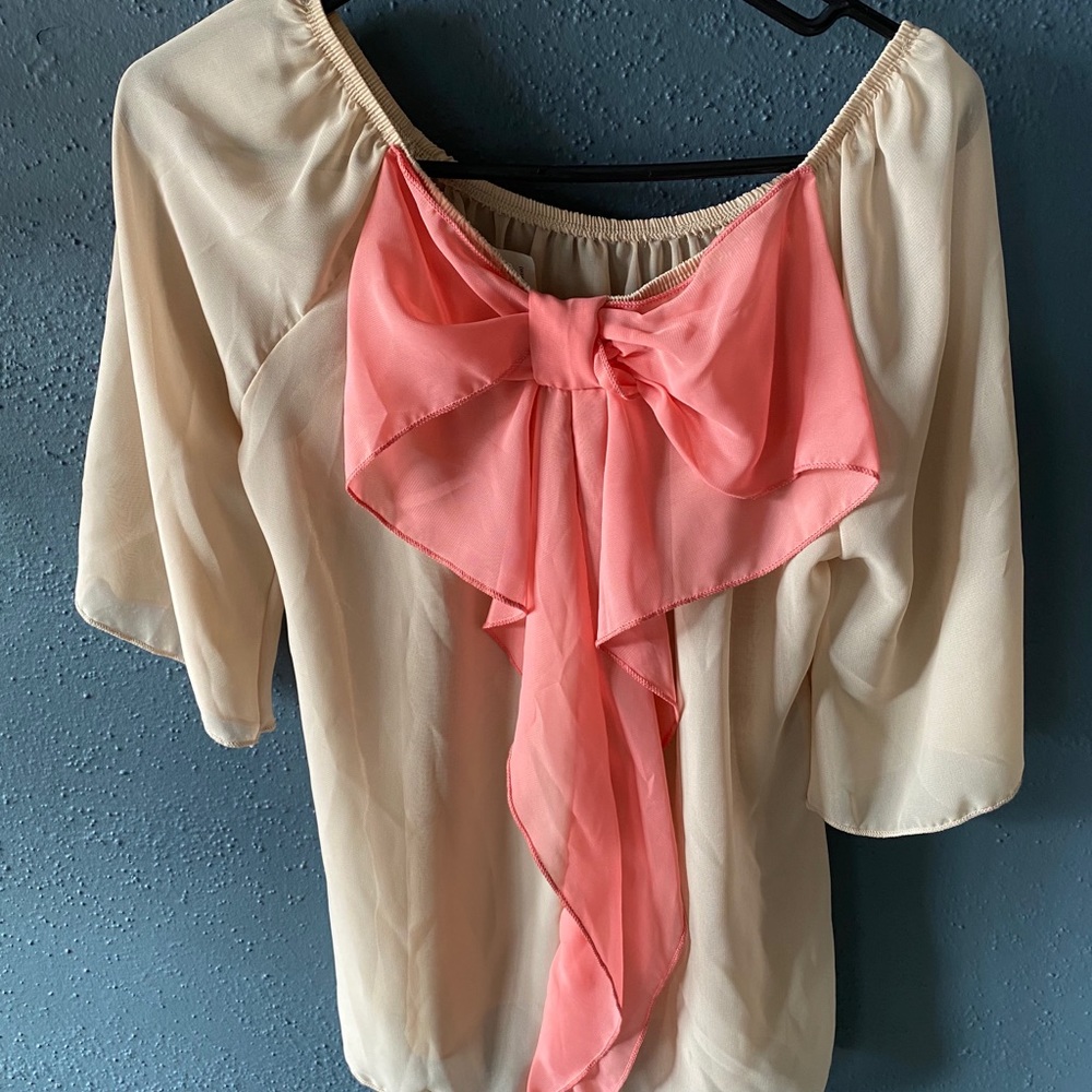 Bow tie blouse